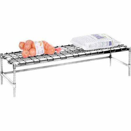NEXEL Poly-Z-Brite Stationary Dunnage Rack 48inW x 18inD x 14inH 561945